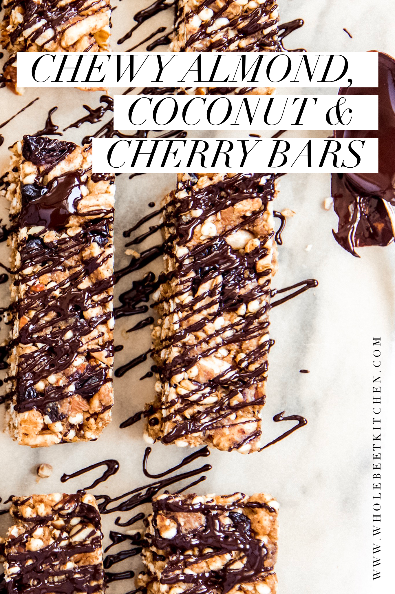 Chewy Almond, Coconut & Cherry Bars • The Whole Beet Kitchen