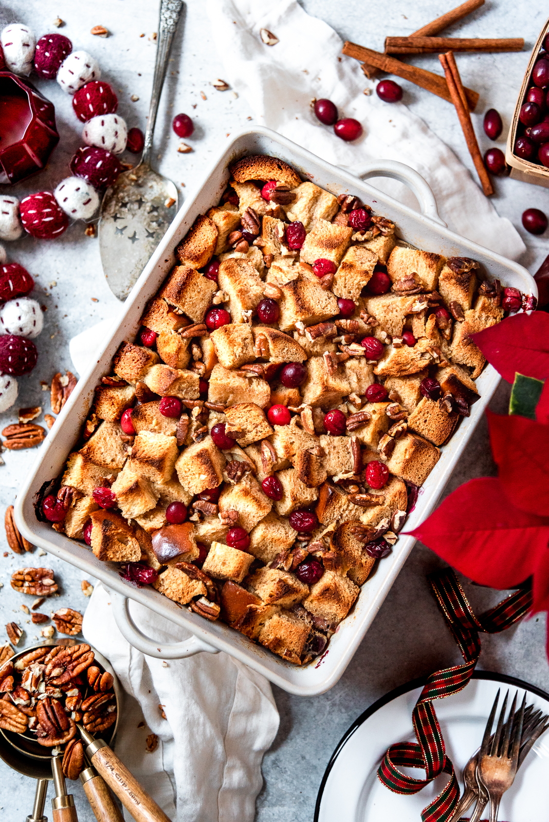 Overnight Cranberry Cinnamon Eggnog French Toast Bake • The Whole Beet ...